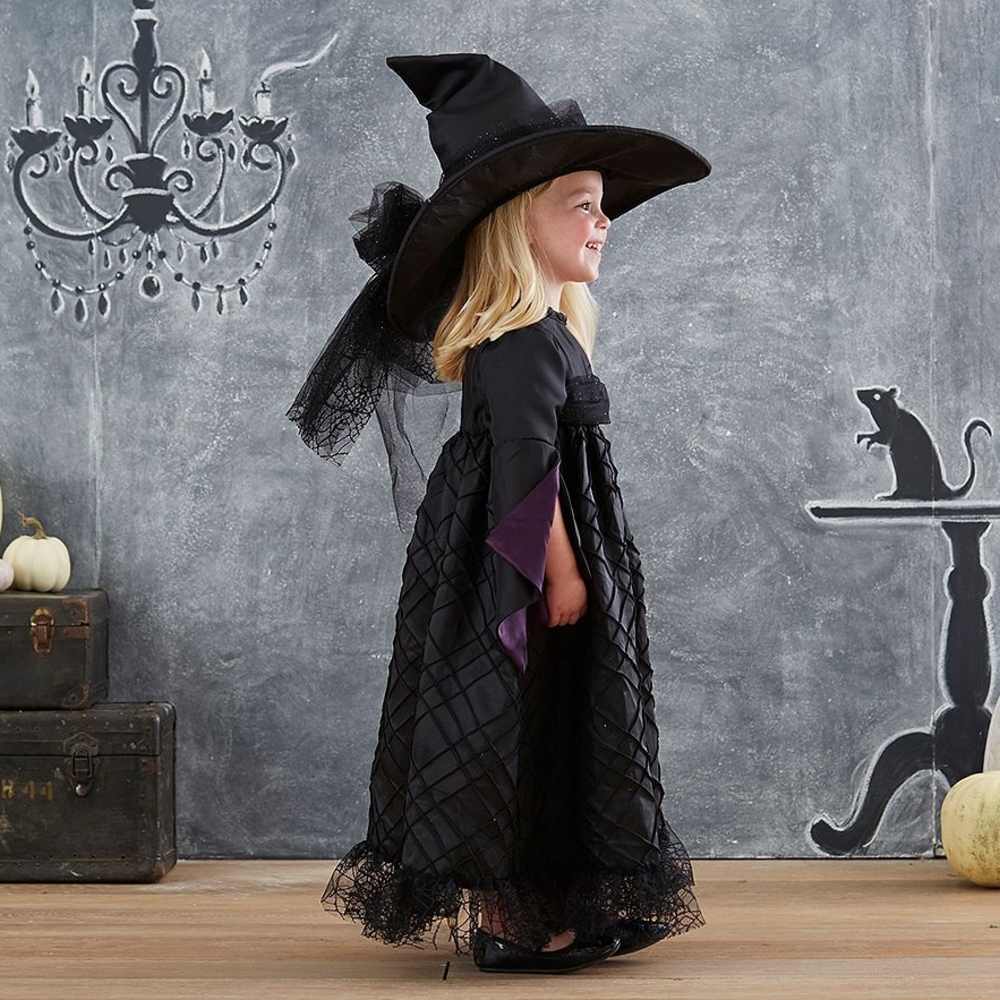 Pottery Barn Kids Black and Purple Witch Costume - Picture 2 of 11